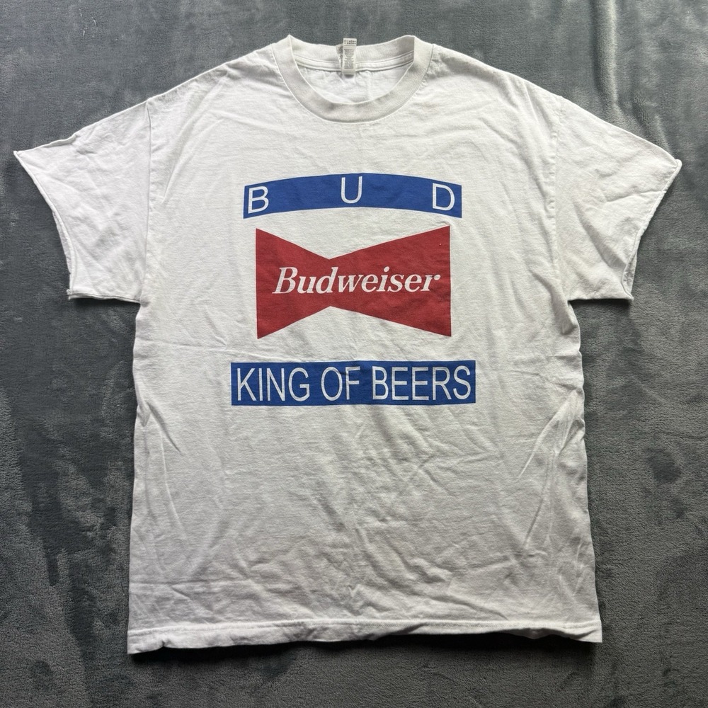 Vintage Y2K Budweiser King of Beers Flea Market Shirt Size Large